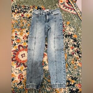 Abercrombie Kids Denim Joggers sz9/10 Slim